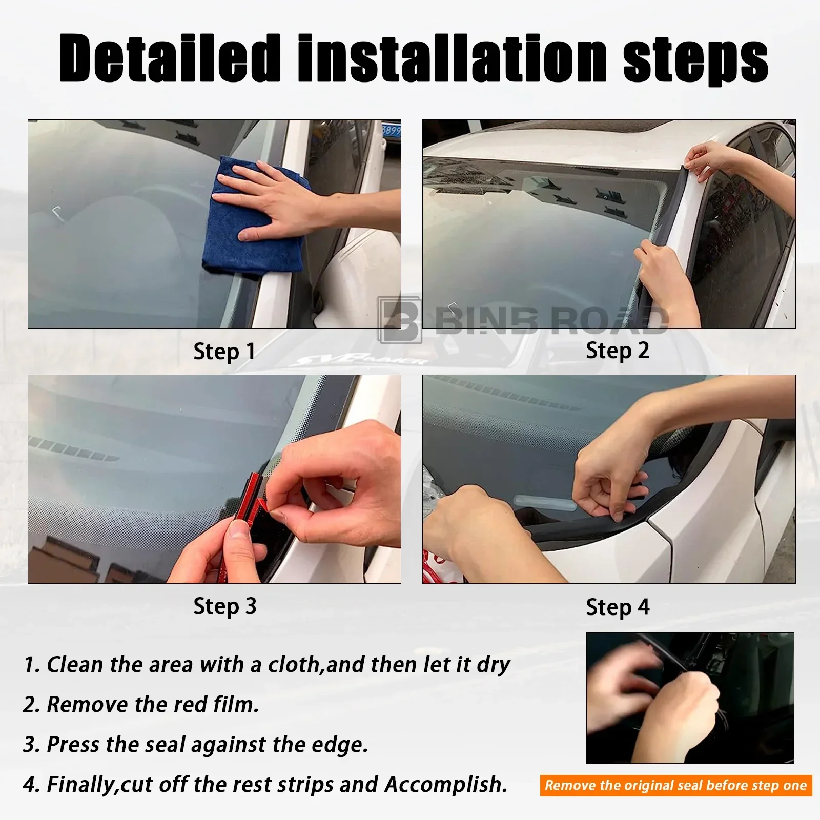 51317166841 Windshield Moulding Seal - Front Upper - Image 8