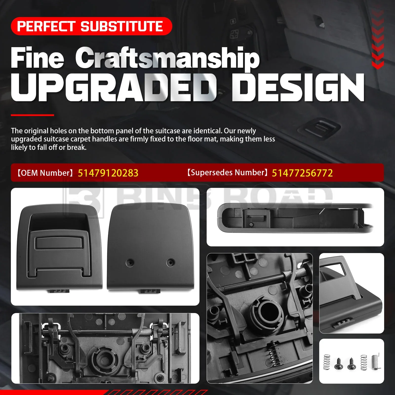 51479120283 Rear Trunk Mat Handle - Image 5