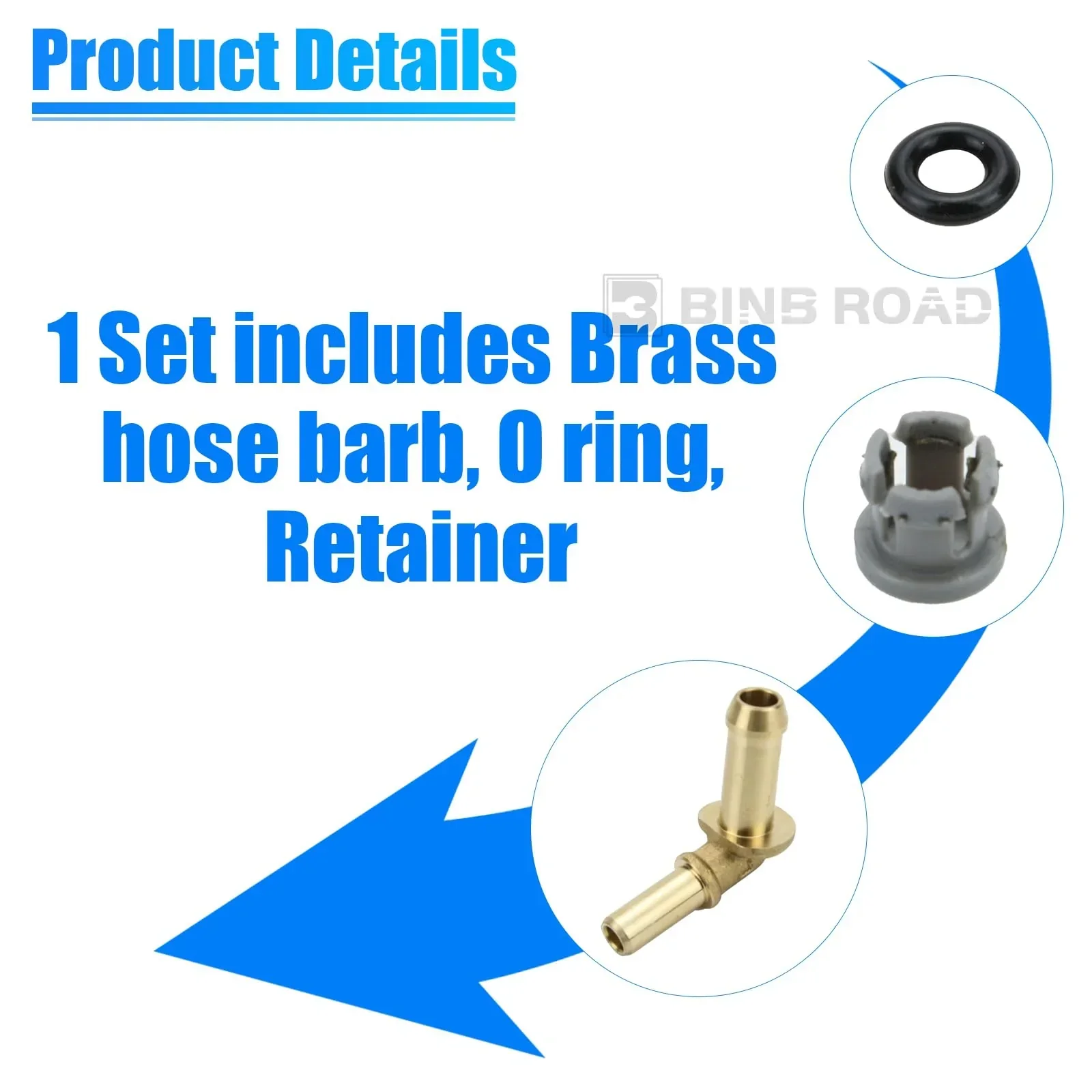 LR049990 Thermostat Water Outlet Hose Connector Kit - Image 7