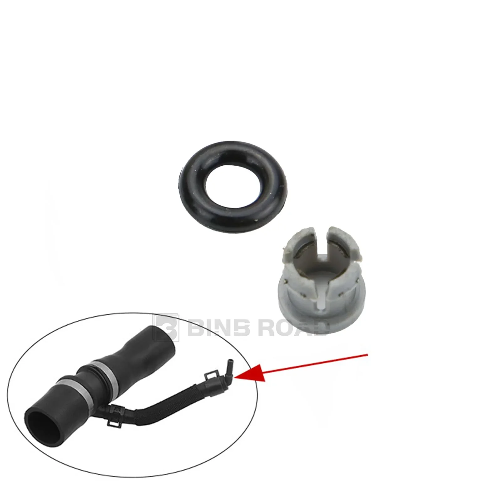 LR049990 Thermostat Water Outlet Hose Connector Kit - Image 8