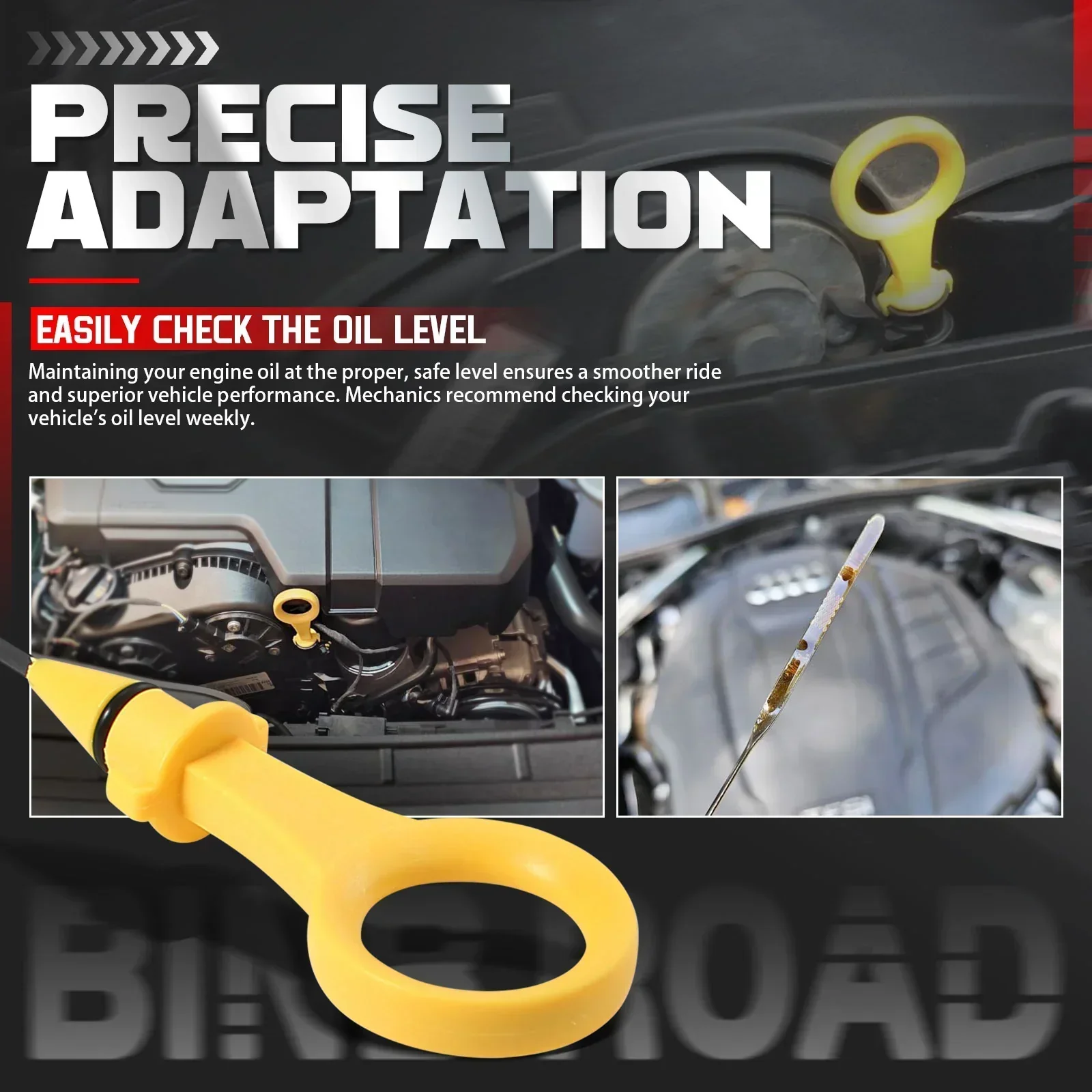 06H115611E 06J115611F Engine Oil Fluid Dipstick - Image 6