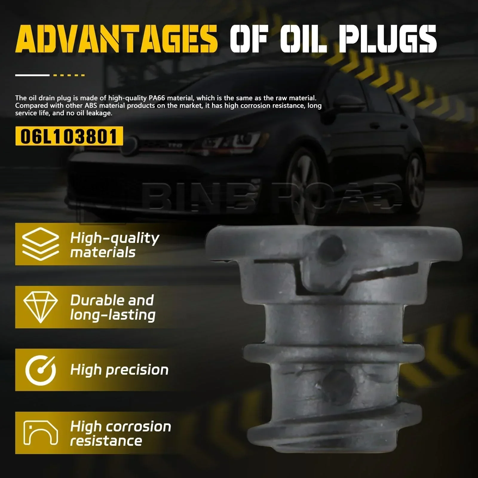 1 Set Car Engine Oil Drain Plug with Install Tool 06L103801 - Image 6