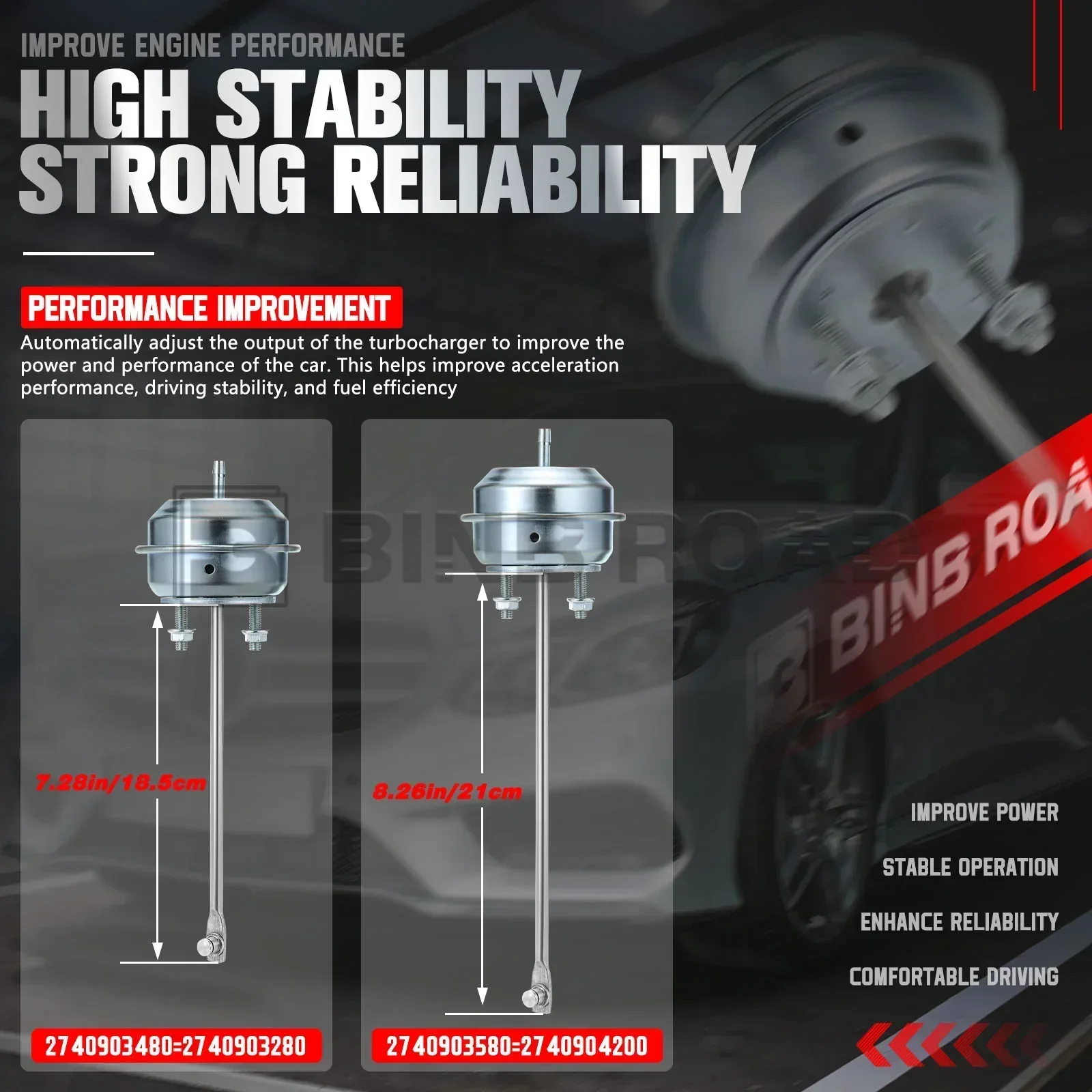 2740903580 + 2740903280 Turbo Wastegate Actuator - Image 3